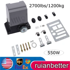 Sliding Gate Opener Electric Operator Automatic Motor Remote Kit 2640lbs/1200kg