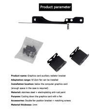 PCI Slot Bracket Dual Cooling Fan Mount Rack Heatsink Brackets for 80 /90 /120mm