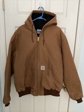 VTG Carhartt Bomber Jacket Men’s 2XL Tall Brown Quilted Lined Made in USA