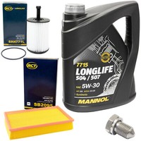 MotoröL Filter Set 5W30 5 Liter + ÖLablassschraube FüR VW Multivan Transporter