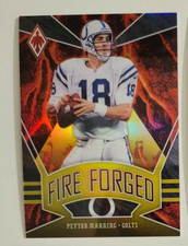 Peyton Manning 2020 Phoenix 'Fire Forged' YELLOW Prizm /75
