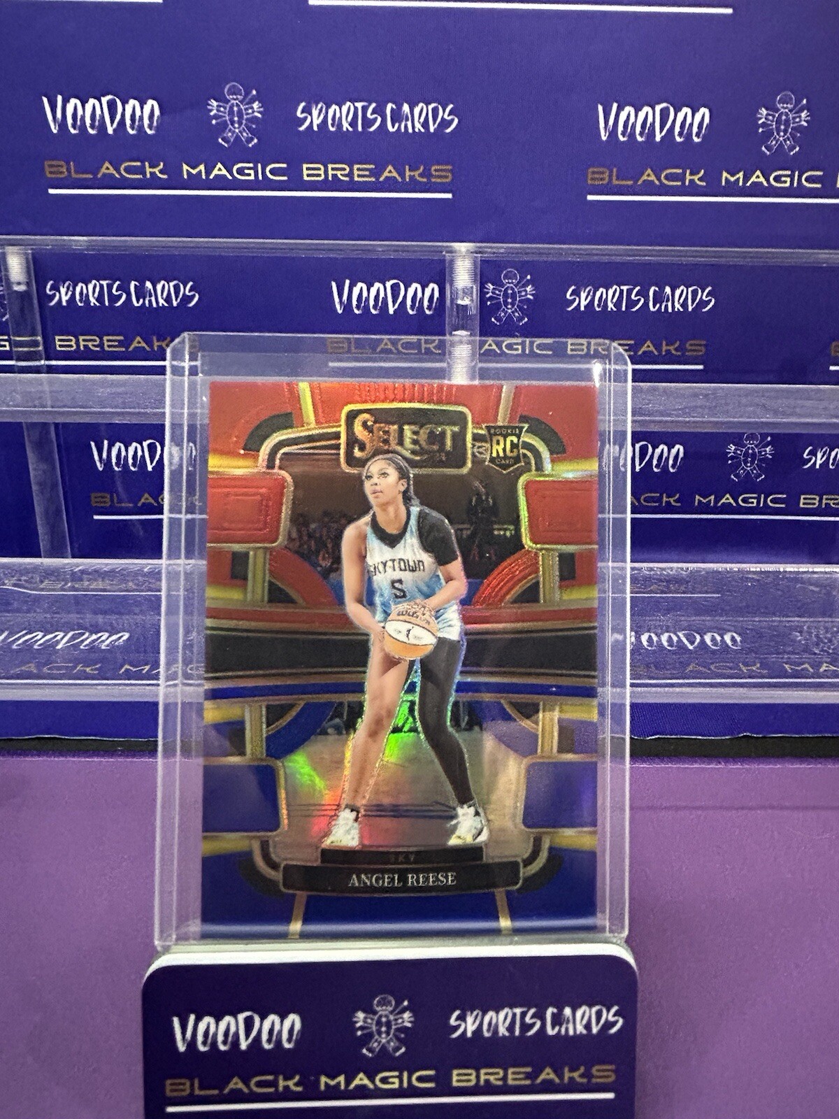 2024 Panini Select WNBA #5 Angel Reese Concourse Red & Blue Prizm /399 Rookie RC