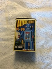 Antique Robot R-35 WIND UP MOTOR 1984 MADE IN JAPAN 4.25" MASUDAYA