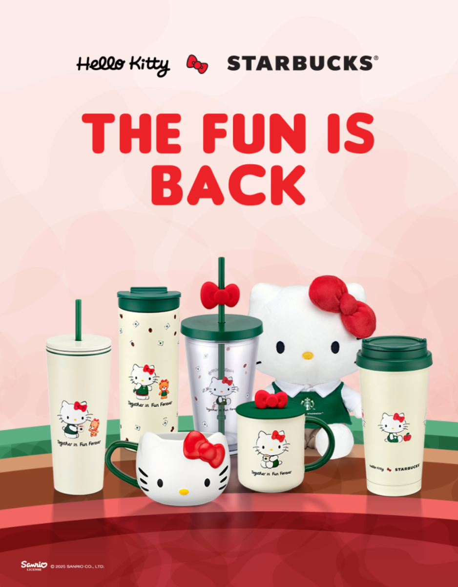 NEW] LTD STARBUCKS HELLO KITTY CERAMIC MUG CUP TALL 12OZ 355ML