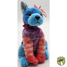 Ty Beanie Baby Hodge Podge the Dog with Red Front Paws Plush 2002