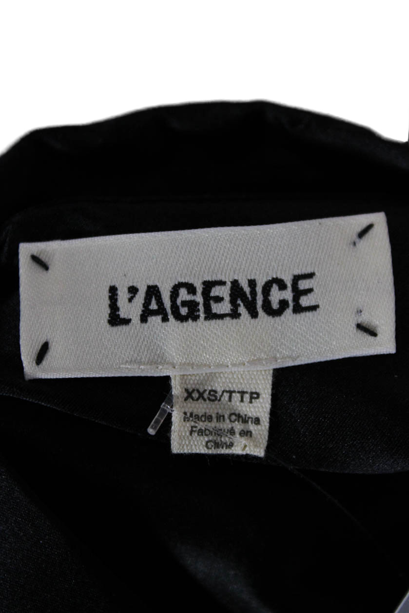 L'Agence Women Basic Button-Up Silk Collared 3/4 … - image 7