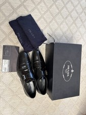prada monk strap Loafer Mens Black 8UK/9US