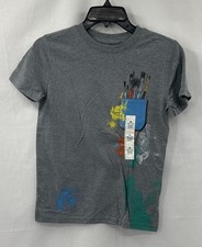 Cat  Jack Unisex M 8-10 Gray T-Shirt New NWT