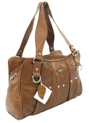 Große Damen Echt Rindsleder Echtleder Nieten Schulter Handtasche mehrere Taschen