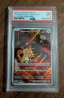 Team Rocket's Meowth 203/182 Illustration Rare Destined Rivals Pokemon TCG PSA 9