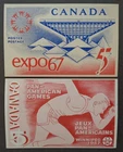 CANADA	#469 & #472 centennial postcards w 1967 FDC cancels. We combine shipping