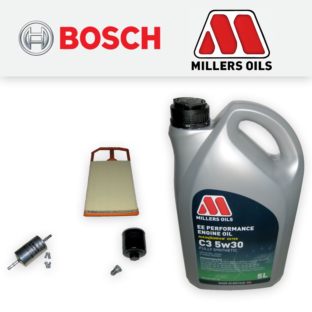 SERVICE KIT for VW POLO (6N) 1.4 16V OIL AIR FUEL FILTERS +5w30 OIL (1997-2001)