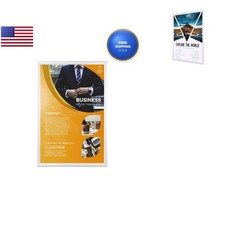 BNV Aluminum Front Load Snap Poster/Picture Frame, White, 18x24 Inches, 1''