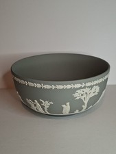 Wedgwood Jasperware  Grey  Sacrifice  Bowl