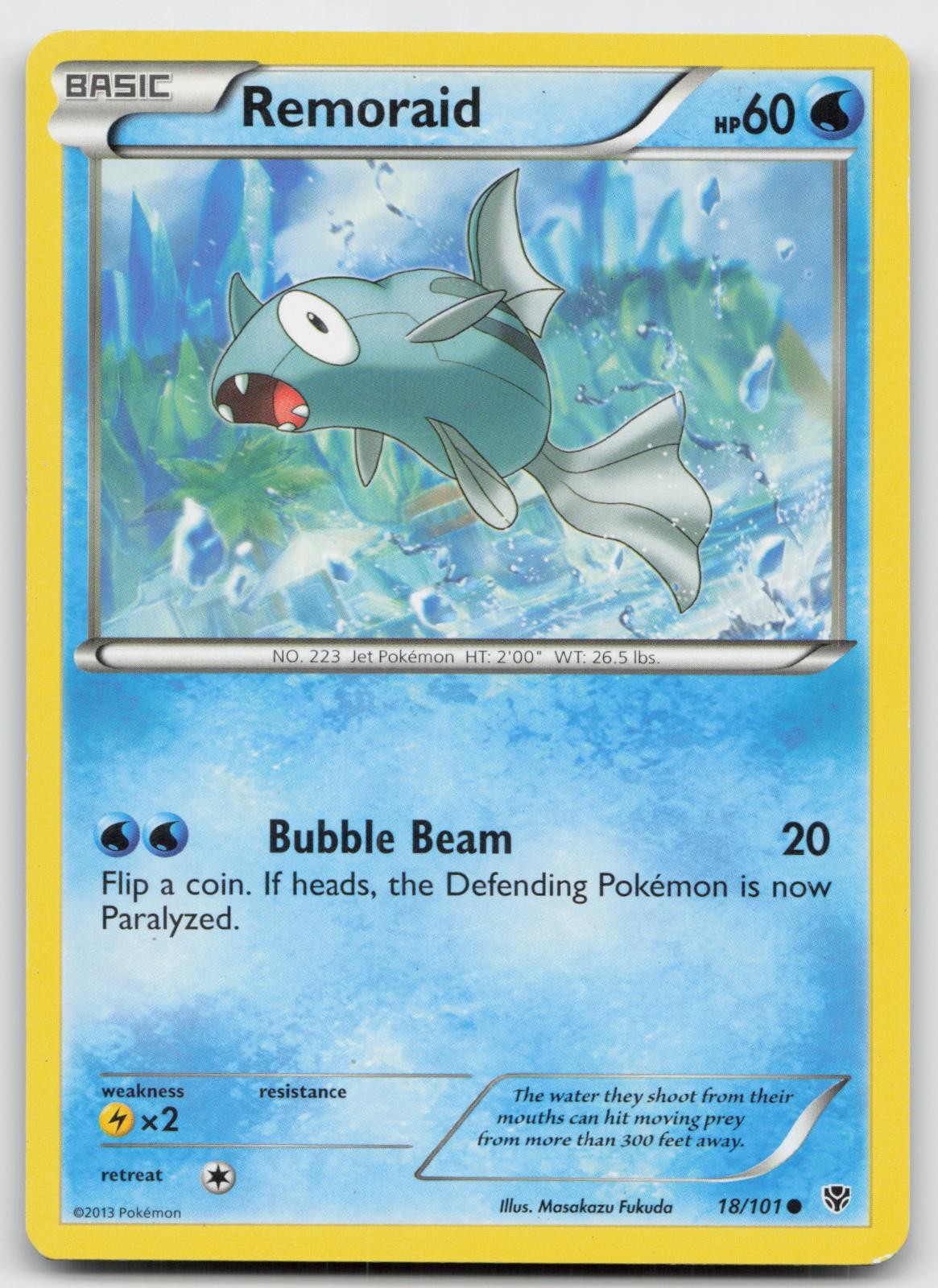 Remoraid 18/101 Common Plasma Blast Pokemon NM