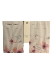 Floral Weekly Planner Notepad 52 Pages Undated Desk Planner