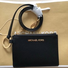 New and unused MICHAEL KORS Pouch with Card Case Black