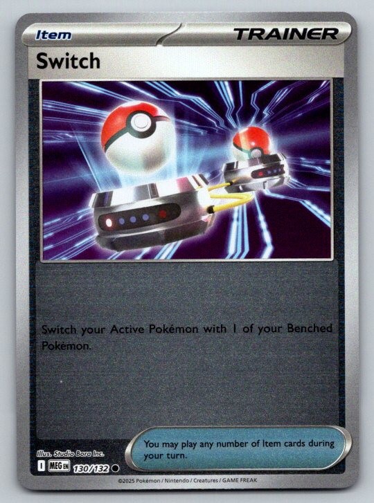 Switch ME01: Mega Evolution 130/132 NM Reverse Holo