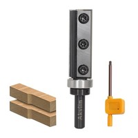 BüNdigfräSer 8Mm Schaft Hartmetall Klinge 4-Seitig Austauschbar Mit Kugellager