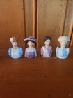 Vintage Avon Lady Head Thimbles Porcelain Ceramic Dated 1982-84 Lot of 8 — photo 2