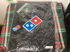  Domino's Pizza Uniform Workers Cool-Dry Crew Shirt Polo Black Blue  Size 5XL 