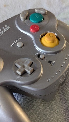 Nintendo Gamecube Wave Bird Wireless Controller NO DONGLE PRE-OWNED SILVER - Picture 4 of 12