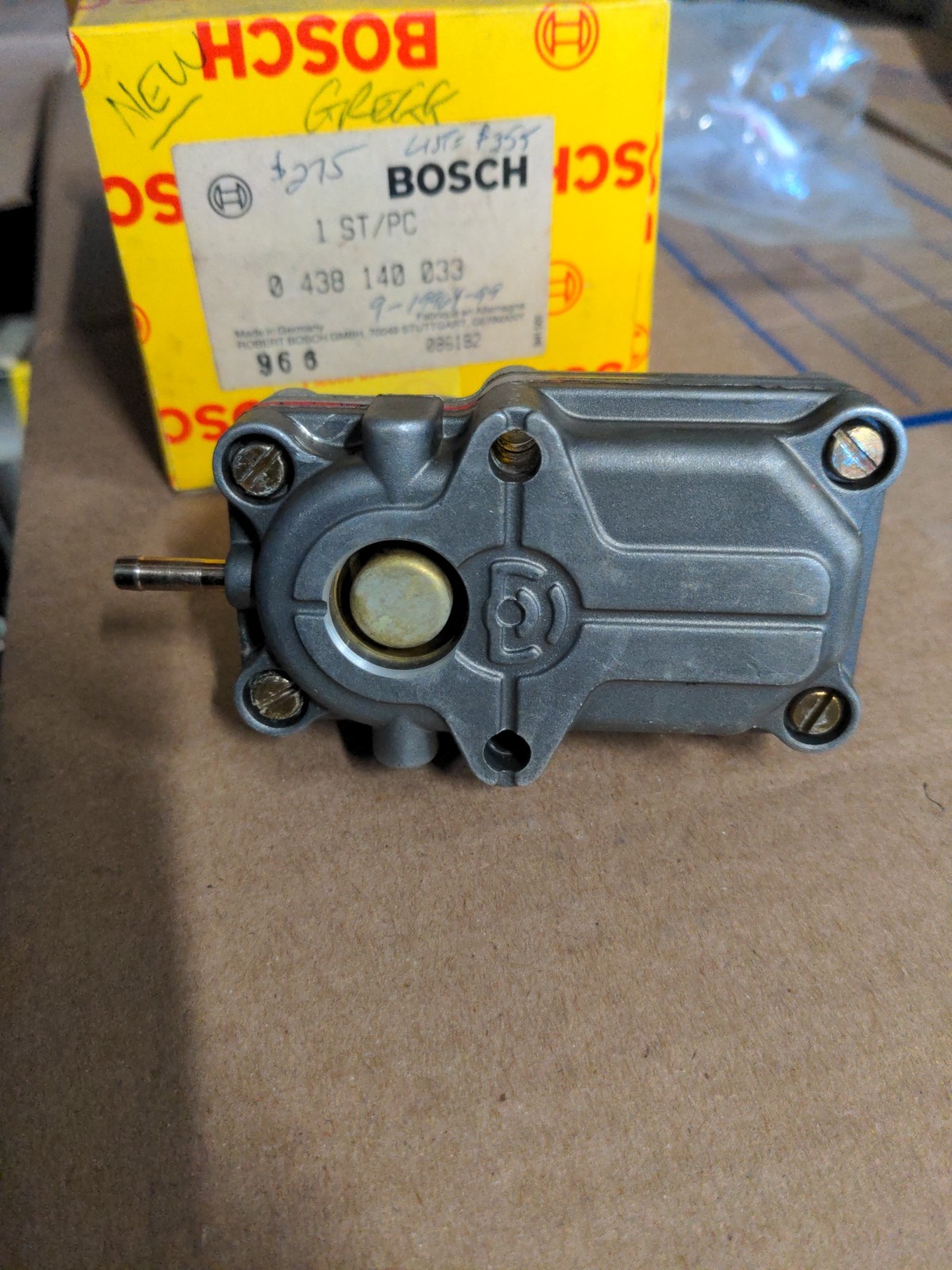 NOS 0438140033 Ferrari 308 400 Mondial Porsche 911 Warm Up Regulator WUR Bosch 