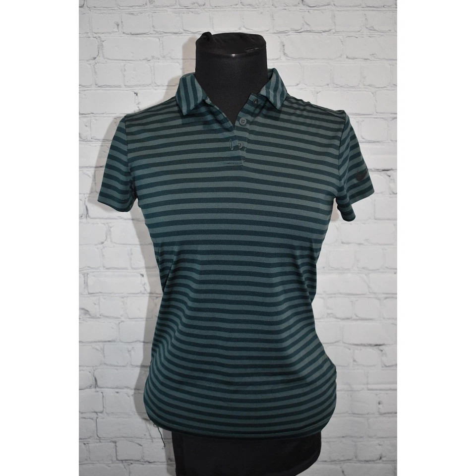 Рубашка поло для гольфа женская Nike размер Small зеленая полиэстер Dri-Fit Performance - Изображение 2 из 4