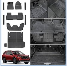 Honda Pilot 2023-2026 Floor Mats Cargo Liner Backrest Mat Tpe All Weather Set Honda Pilot 2023-2026 Floor Mats Cargo Liner Backrest Mat Tpe All Weather Set