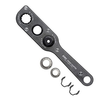 ANEX Offset Adapter 19mm 2-teiliges Set 17/19mm Steckschlüssel AOA-19S1 aus J...