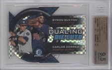 2014 Bowman Chrome X-Fractor 12/25 Byron Buxton Carlos Correa BGS 9.5 2e6