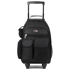 2 In 1 Carry On Travel Backpack 20" Rolling Backpack With Wheel & Handle