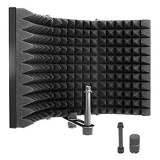 Pyle PSMRS04 3-Panel Microphone Isolation Shield - Noise Absorbing