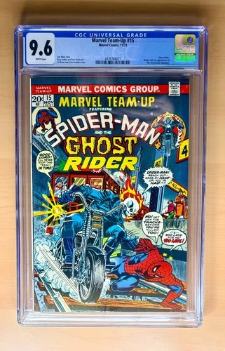Marvel Team-up #15 CGC GRADED 9.6 WP 1st Ghost Rider & Spiderman. Marvel 1973