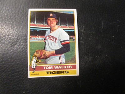 1976 TOPPS CARD#186 TOM WALKER TIGERS        NM/MT   BT#186