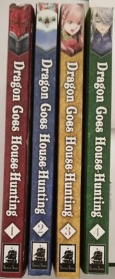 Dragon Goes House-Hunting, Manga Volumes 1-4, Kawa Tanuki, Pre-owned, Very Good