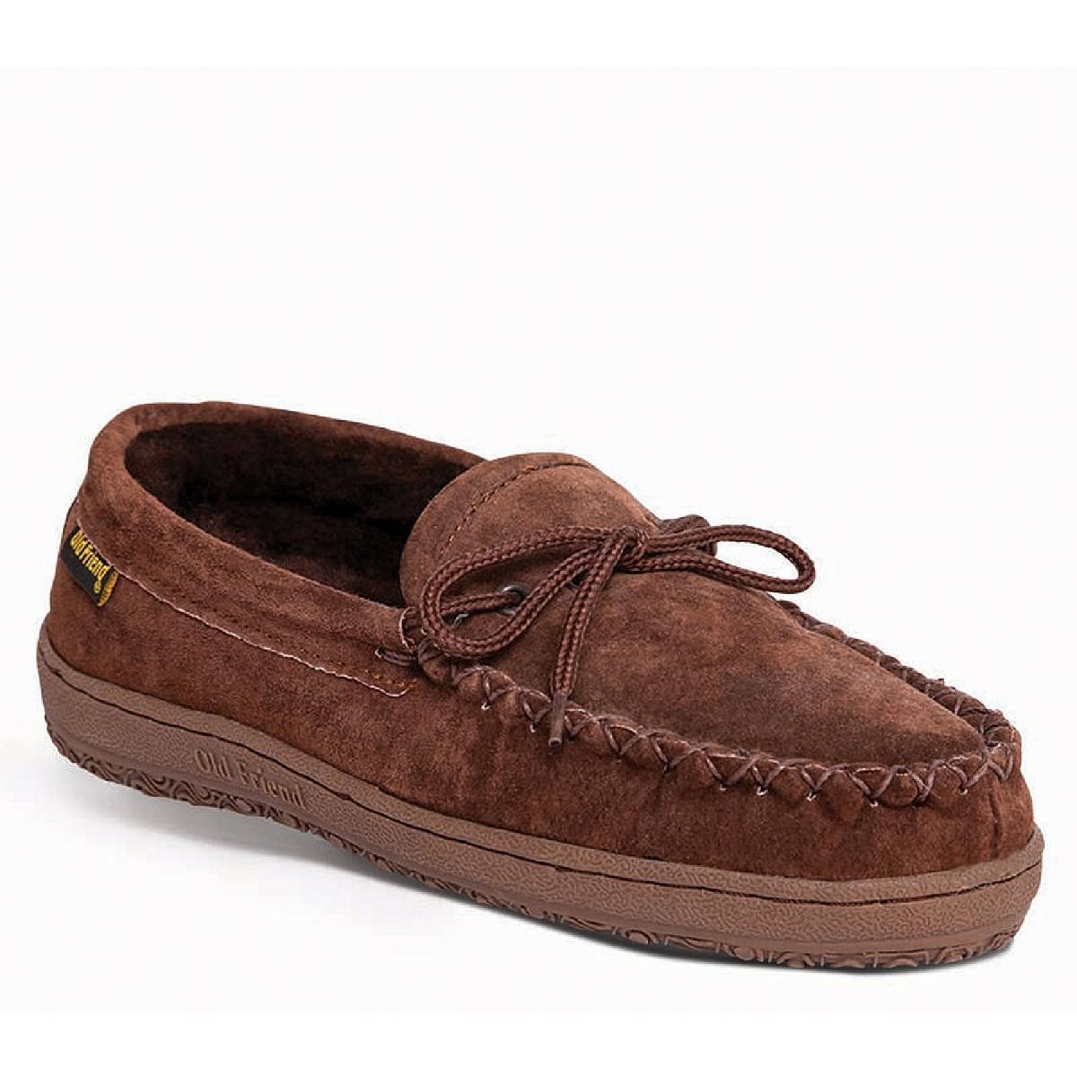 Женские замшевые мокасины Old Friend без шнуровки с круглым носком BHFO 3589