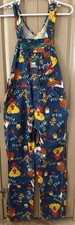 Vintage 1970 s Hee Haw Liberty Brand Print Overalls Blue 38 x 36 USA heehaw