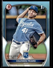 2023 Bowman Draft Sky Blue 1st Coleman Picard /499 Royals #BD-161