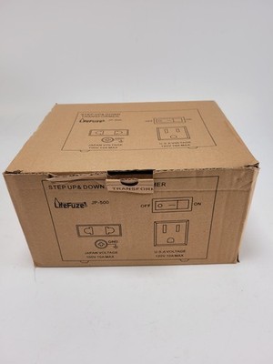 LiteFuze JP-500 Heavy Duty Step up & Down Transformer - 500W Voltage Converter