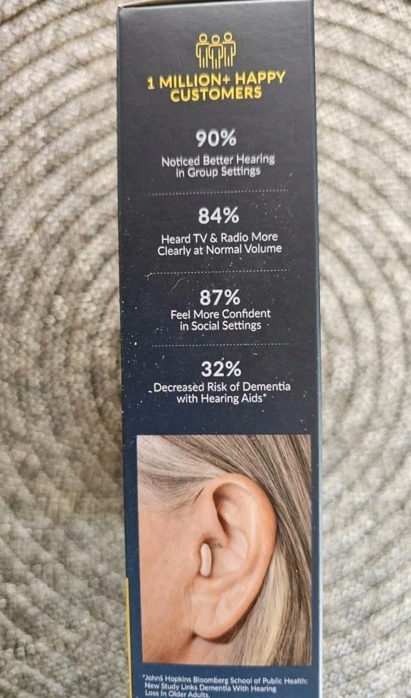 Audien Hearing  ATOM X -Rechargeable OTC Hearing Aids -NEWEST MODEL-BRAND NEW!!