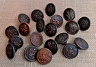 Lot of 20 WW-1 One Era US Army Military Metal Shank Buttons Vintage