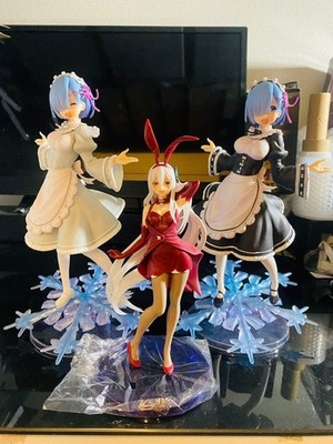 Re:ZERO Figure Rem Ram Echidna Set Lot of 3