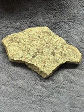 Lastra grezza lapidaria tipo granito verde/unakite 7,25" pietra da taglio 1 lb+ #31