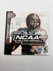 NCAA College Football 2K2: Road to the Rose Bowl (Sega Dreamcast, 2001) CIB
