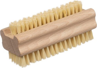Konex Non-Slip Wooden Two-sided Hand and Nail Brush with Tpico Fiber