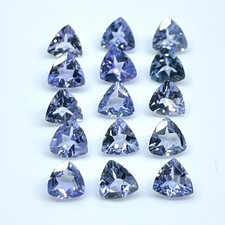 45 Pcs Natural Tanzanite 2.8mm Trillion Cut Sparkling Violet Blue Loose Gemstone