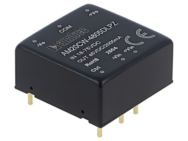 AM20CW-4805DLPZ Wandler: Dc/Dc 20W Ueing: 18-75VDC Uausg: 5VDC Uausg2: -5VDC Aim-image