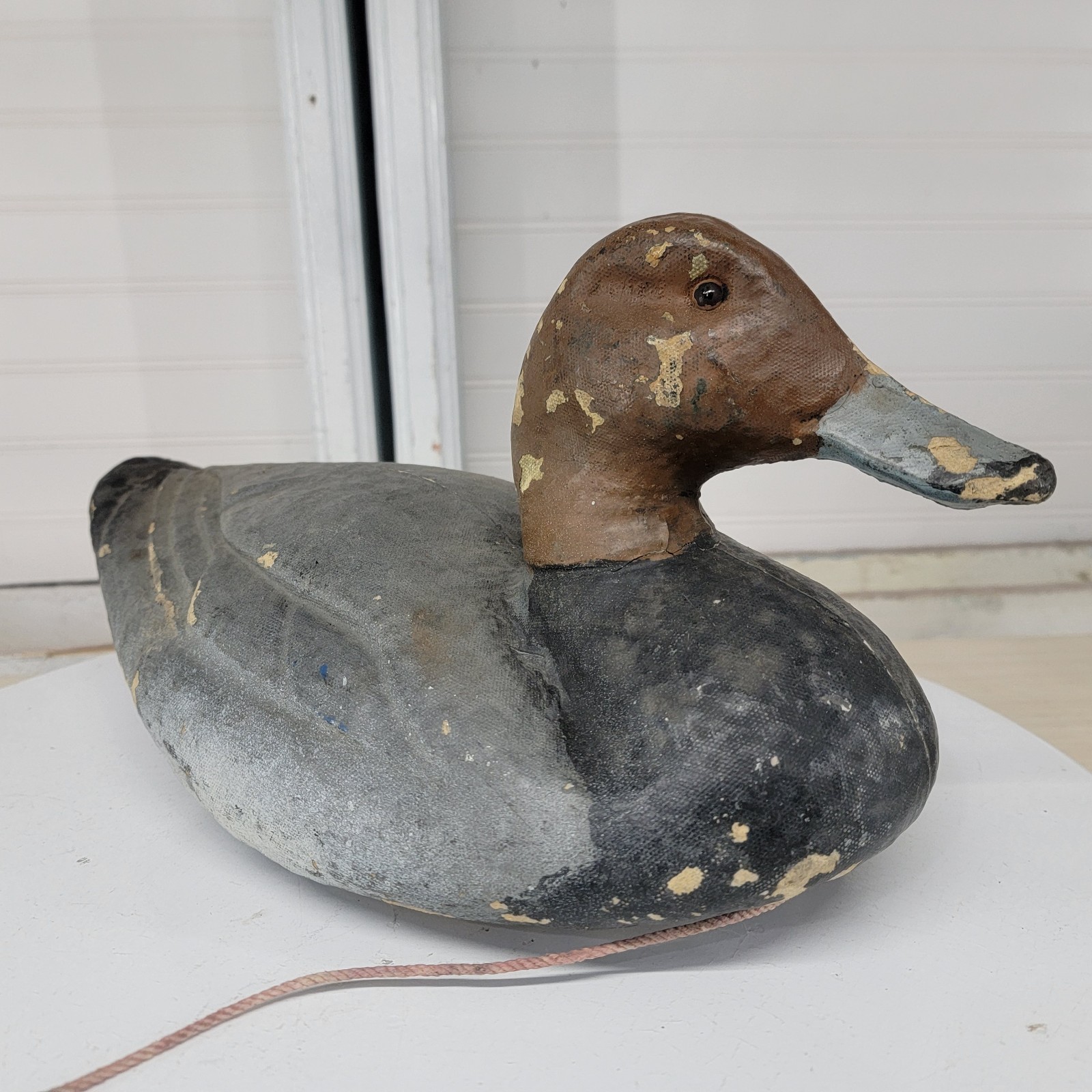 J.C. Higgins Life-Like Duck Decoy Sears Roebuck Vintage Foam Hunting Decor 16”