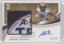 2020 Immaculate Collegiate Bowl Logo 4 10/10 Kalija Lipscomb #138 Patch Auto 4f5